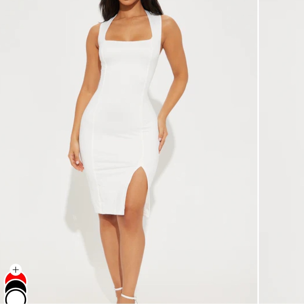 Elegant White Sleeveless Dress